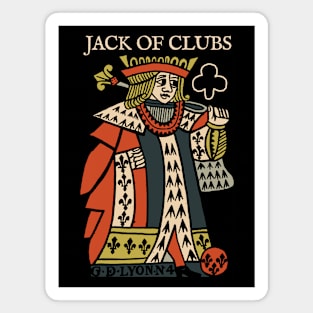 Character of Playing Card Jack of Clubs Magnet